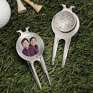 Personalized Photo Divot Tool, Ball Marker & Clip - #31199