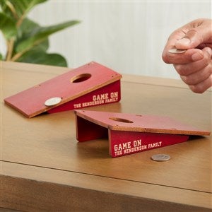 Personalized Mini Cornhole Game - Red