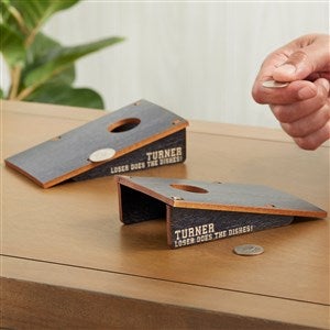 Personalized Mini Cornhole Game - Black Stain