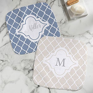 Geometric Pattern Personalized Washcloth