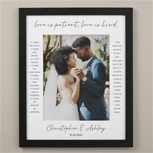 Love Is Patient Personalized Vertical Matted Frame 16x20