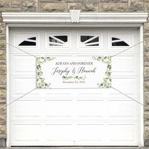Laurels of Love Personalized Wedding Banner - 20x48