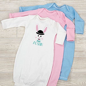 Build Your Own Boy Bunny Personalized Easter Baby Gown