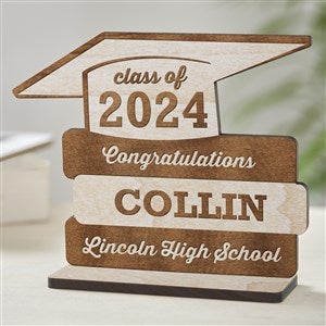 Graduation Personalized Whitewash Wood Keepsake