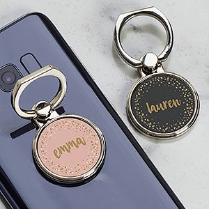 Sparkling Name Personalized Phone Ring Holder