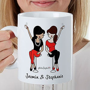 Best Friends philoSophie's Personalized Oversized Coffee Mug