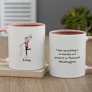 Busy Bride philoSophie's Personalized Coffee Mug 11oz Pink