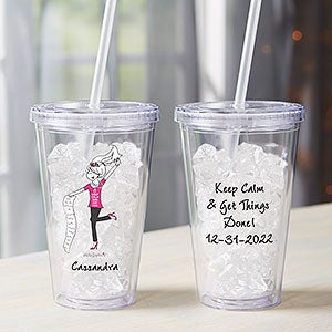 Busy Bride philoSophie's Personalized Acrylic Insulated Tumbler