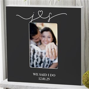 Drawn Together By Love Engagement Personalized Frame 4x6 Vertical Box