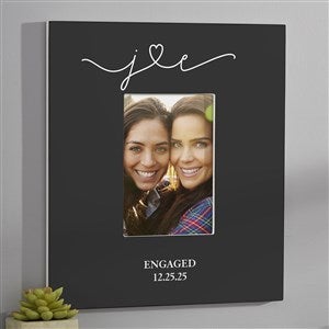Drawn Together By Love Engagement Personalized Frame 5x7 Vertical Wall