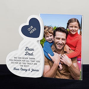For Him Personalized Wooden Hearts Photo Frame