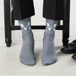 Lavish Groomsmen Wedding Personalized Adult Socks