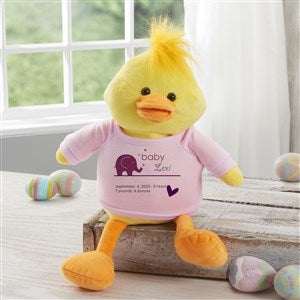 Personalized Baby Plush Duck - New Arrival - Pink