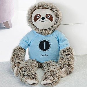 It's Your Birthday Personalized Birthday Plush Sloth