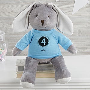 It's Your Birthday Personalized Birthday Grey Bunny
