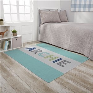 Boys Colorful Name Personalized 48x60 Kids Room Area Rug