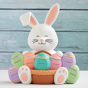 Personalized 3-D Resin Easter Bunny Shelf Sitter - #31783