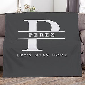 Lavish Last Name Personalized 60x80 Plush Fleece Blanket