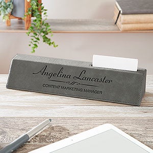 Executive Personalized Personalized Name Plate & Card Holder