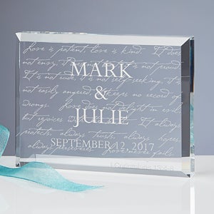 Love Is Patient Personalized Keepsake