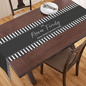 Spellbinding Stripes Personalized Table Runner - 16x120