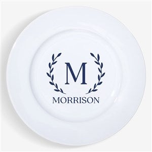 Laurel Initial Personalized Ceramic Plate - 31999