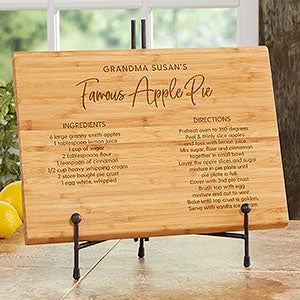 Favorite Family Recipe Personalized Bamboo Cutting Board - 14x18