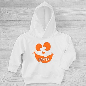 Jack-o'-Lantern Personalized Halloween Toddler Hooded Sweatshirt
