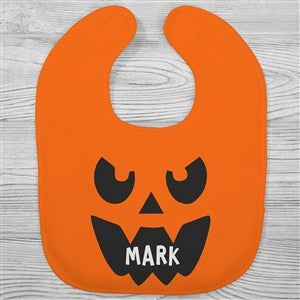 Jack o' Lantern Personalized Halloween Baby Bib
