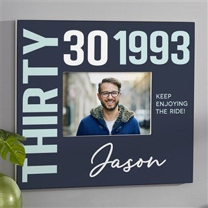 Timeless Birthday Personalized 5x7 Wall Frame Horizontal