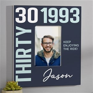 Timeless Birthday Personalized 5x7 Wall Frame Vertical