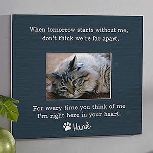 Pet Memorial Personalized 5x7 Wall Frame - Horizontal