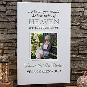 Celebration Of Life Personalized Memorial Photo Canvas Print 20x30