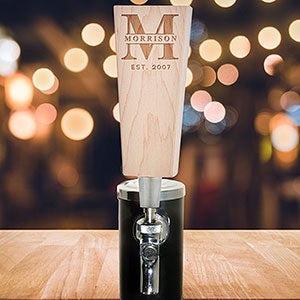 Lavish Last Name Engraved Beer Tap Handle