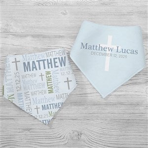 Christening Day For Him Personalized Bandana Bibs