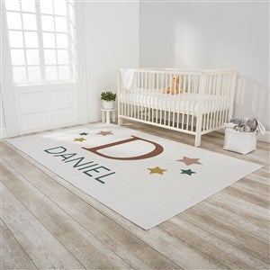 Star Struck Baby Boy Personalized Nursery Area Rug - 5x8