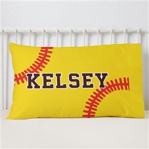 Softball Personalized 20 x 31 Pillowcase