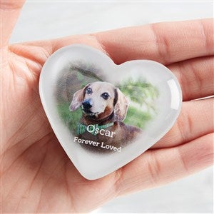Pet Memorial Personalized Photo Mini Heart Keepsake