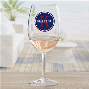 Anchors Aweigh! Personalized Stemless Wine Glass