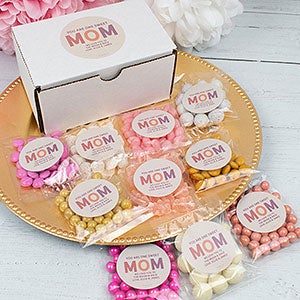 You Are One Sweet Mom Personalized Care Package Candy Gift Box