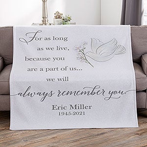 Always Remember You Personalized 50x60 Sweatshirt Blanket