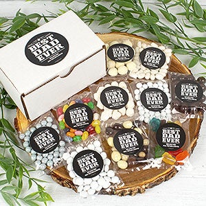 Best Dad Ever Personalized Care Package Candy Gift Box