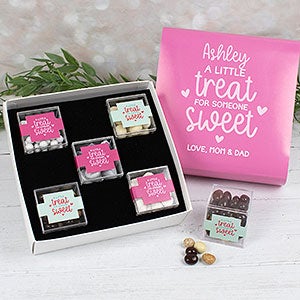 A Treat for Someone Sweet Personalized Premium Gift Box with Candy Favor Cubes