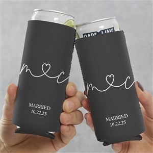 Drawn Together By Love Personalized Slim Can Cooler - 32368