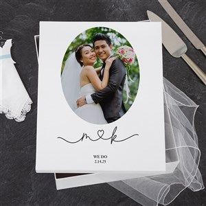 Drawn Together By Love Personalized Wedding Photo Keepsake Box - 12x15