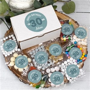 Modern Birthday For Him Personalized Care Package Candy Gift Box
