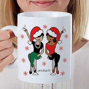 Christmas Best Friends philoSophie's Personalized Oversized Mug