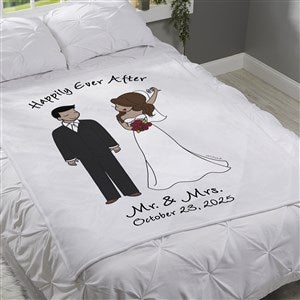 Wedding Couple philoSophie's Personalized 60x80 Plush Fleece Blanket