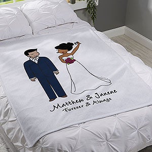 Wedding Couple philoSophie's Personalized 50x60 Sweatshirt Blanket
