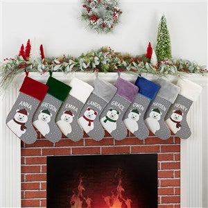 Polar Bear Family Personalized Christmas Stockings
